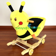 Fashion Baby Rocking Chair Honeybee Animal Plush Toys For Children Playing