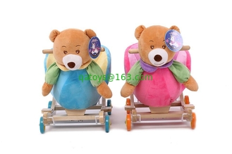 Lovely Animal Plush Baby Rocking Chair Collection For Baby Ride on Playing