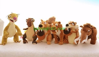 Cute Cartoon Ice Age 5 Small Stuffed Animals / Stuffed Plush Toys 10 Inch