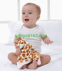 Baby comfort Towel with Plush Animal Head soft toy 33*33cm