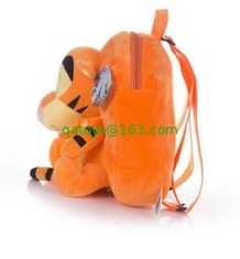Cute Disney Plush Tigger School Backpacks Orange Color For Kid For Promotion