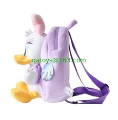 Purple Disney Daisy Plush School Bag , Personalized Backpacks With Logo Printing