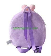 Purple Disney Daisy Plush School Bag , Personalized Backpacks With Logo Printing