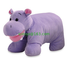 8 Inch Lovely Hippo Animal Plush Toys Promotion Gifts For Holiday Celebration