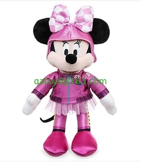 Fashion Disney Plush Toys , Pink Mickey Mouse Disney Roadster Racers Cars Stuffed Animal 30cm
