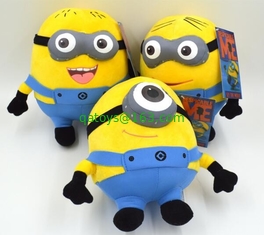 Despicable me 3 Minions 3D eye Cartoon Plush Toys Yellow 18cm Baby Plush Toys