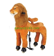 Rocking Tiger Amusement Park Equipment Mechanical Pony Kid Ridding On Walking Animal