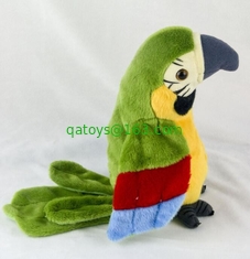 20cm Parrot Animal Plush Toys , Red / Blue / Yellow Color