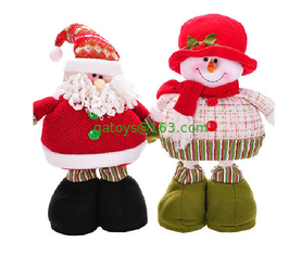 Personalized 68cm Large Christmas Stuffed Snowman With Streaching Leg