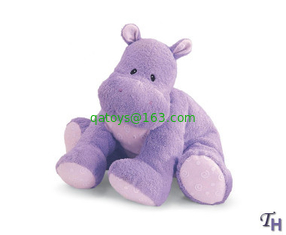 10 inch Purple Hippo Stuffed Animal Small Plush Toys for Children