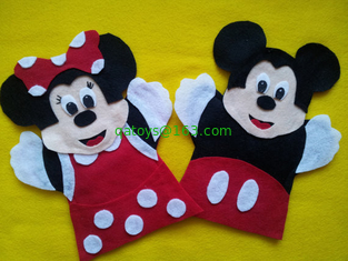 Mickey Mouse Minnie Mouse Plush Finger Puppets Felt For Promotion Gifts