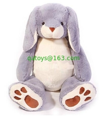 Personalized Plush Toys Grey Easter Bunnies Stuffed Animals with 100% PP cotton