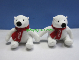 12cm Christmas Coca Cola Polar Bear Stuffed Animal Cute Push Keychain