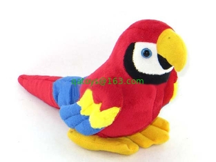 Red Forest Parrot Stuffed Animal Toys Children Soft Plush Toy