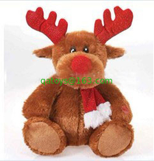 Customized Moose / Reindeer Stuffed Animals Children Plush Toys
