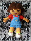Fashion Dora Explorer Cartoon Plush Toys Red Blue Brown 45cm Custom