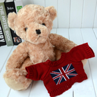 12 Inch Lovely Teddy Bear Stuffed Animal Toys OEM / ODM Welcomed