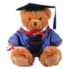 18 Inch Doctor Graduation Teddy Bear Stuffed Soft Plush Toys For Collection Celebration