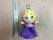 4 inch Lovely Frozen Plush Keychain Stuffed Toys Red Blue Yellow