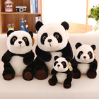 Stuffed Animal Kids Plush Toys Genuine Plush Black Panda Shaped , 20cm / 30cm / 45cm