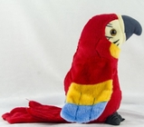 20cm Parrot Animal Plush Toys , Red / Blue / Yellow Color