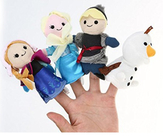 Lovely Cartoon Plush Toys Frozen Soft Finger Puppets For Promotion Gifts And Premium