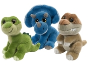 Forest Animals Dino Dragon Stuffed Animal Toys , Green / Blue / Grey