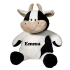 Customized Fashion Milka Cow Stuffed Animal Toys in White and Black