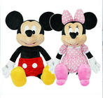Disney Mickey Mouse Music Plush Toys , Talking Friends Toys Pink And Red
