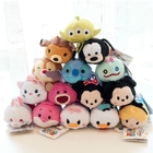 Hot Disney Tsum Tsums Collection Plush Toys For  Mobile Phone Screen Cleaner Keychain Bag