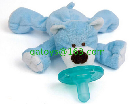 Custom Elephent Sheep Plush Cute Baby Toys Blue White 20cm Plastic