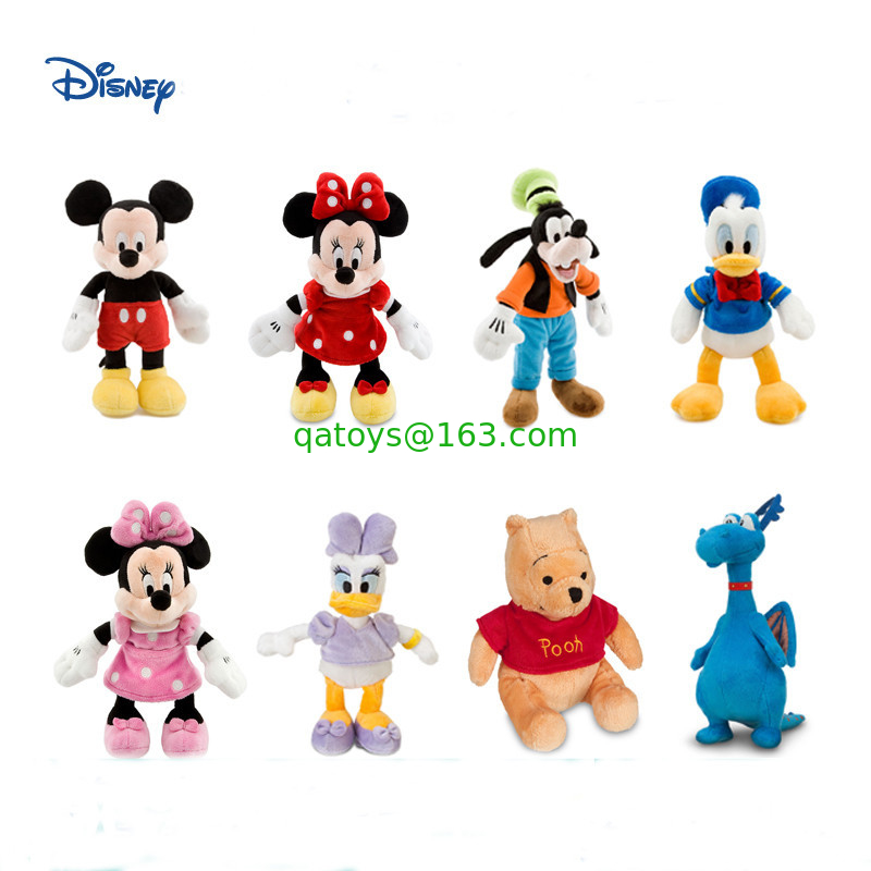 Original Full Set Disney Plush Toys Disney Family Stuffed Animals 22cm