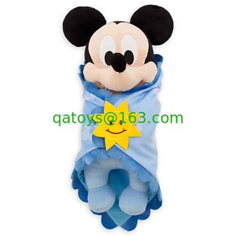 Original Disney Babies Mickey Mouse Plush Doll / Plush Toys 30cm Blue Color