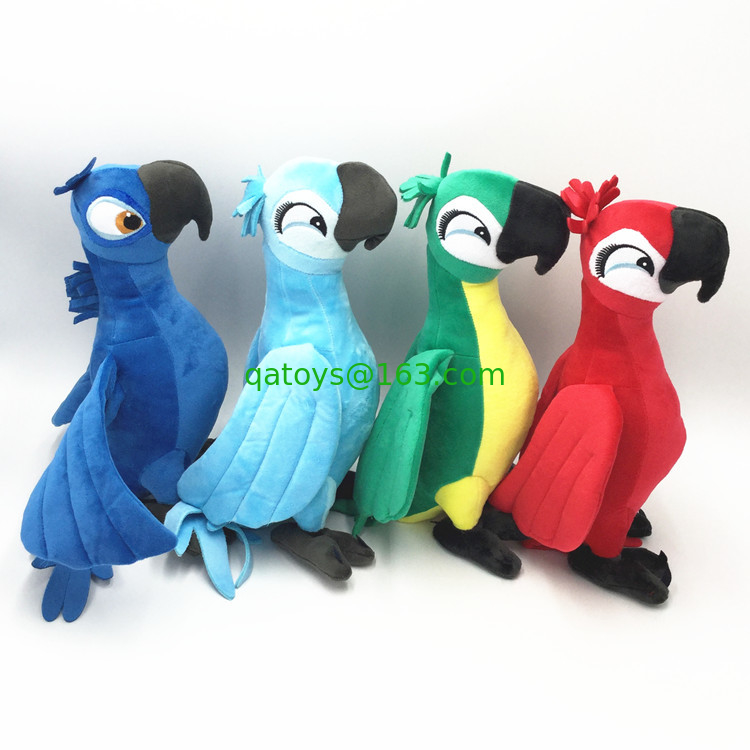 Cute Parrot Stuffed Animals Cartoon Plush Toys For Party / Festival