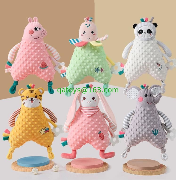 Baby comfort blanket with Plush Stuffed soft toy 40*26cm