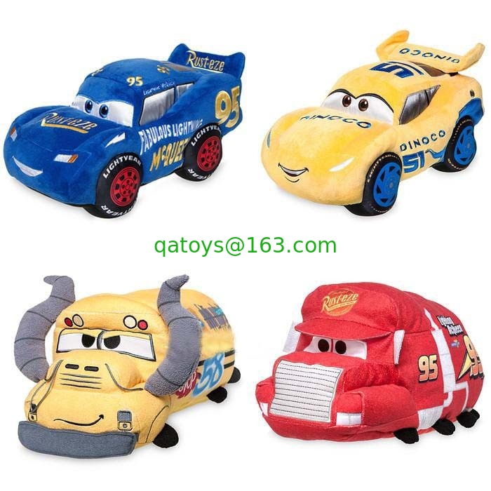Plush Disney Roadster Racers Cars Toys 3  Cruz Ramirez  /  Lightning McQueen / Cars 3