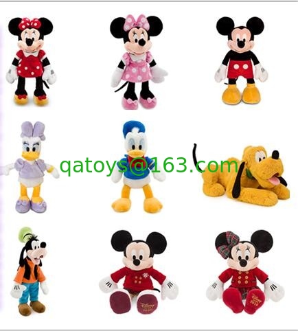Disney Mickey and Minnie Soft Plush Toy , 8 Inch Stuffed Toys