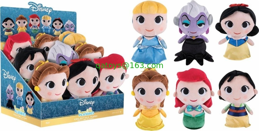 Original Disney Princess Set  Plush Toys 8inch
