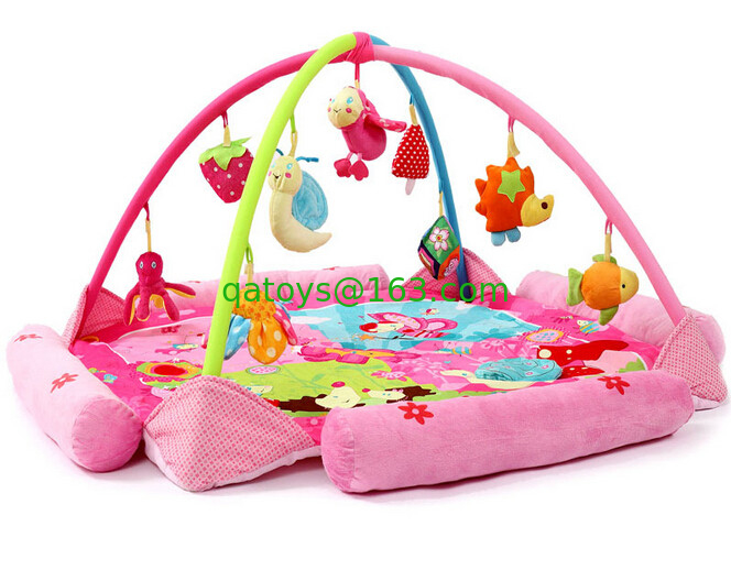 Flower Happy Garden Pink Baby Play Gyms Baby Activity Play Mat
