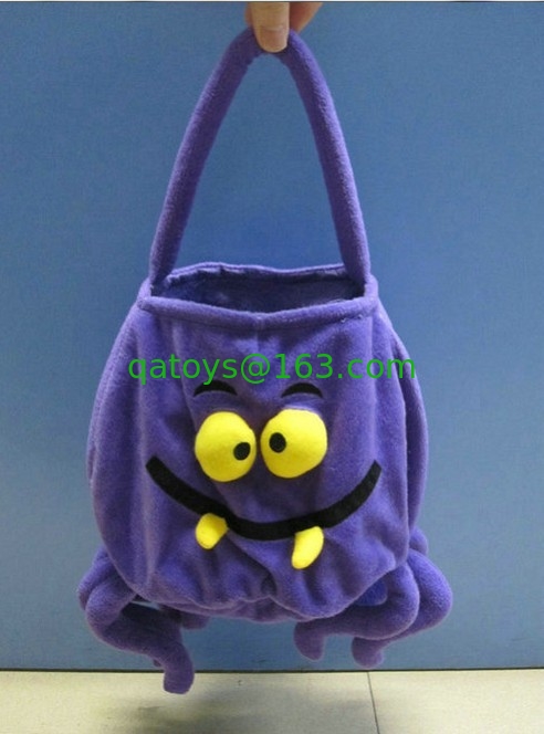 12inch Purple Halloween Gift Bag Stuffed Plush Toys For Halloween Party