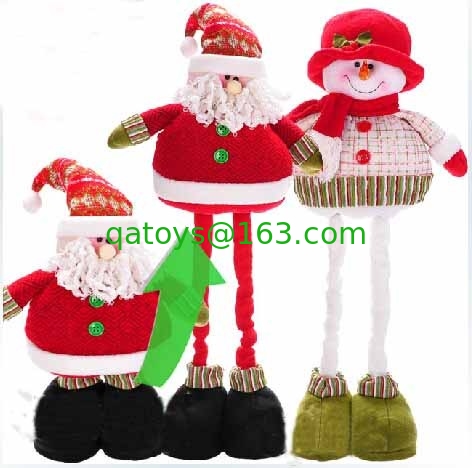 Personalized 68cm Large Christmas Stuffed Snowman With Streaching Leg