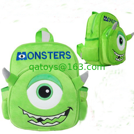 Monsters University Mike Kids School Backpacks Personalized , Green