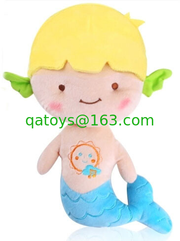 Yellow Blue Red Cute Baby Toys The Little Mermaid Plush Doll 20cm 25cm