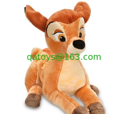 Brown Big Disney Plush Toys Bambi Cartoon Stuffed Animals Customized