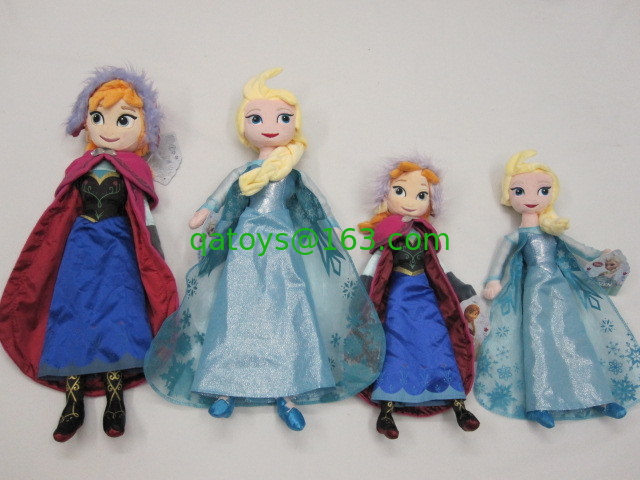20 inch Purple Frozen Ana And Elsa Disney Plush Toys Soft Cartoon Stuffed Doll