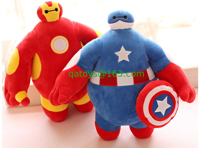 Big Hero Cartoon Plush Toys Avengers Assemble 20cm 30cm 50cm