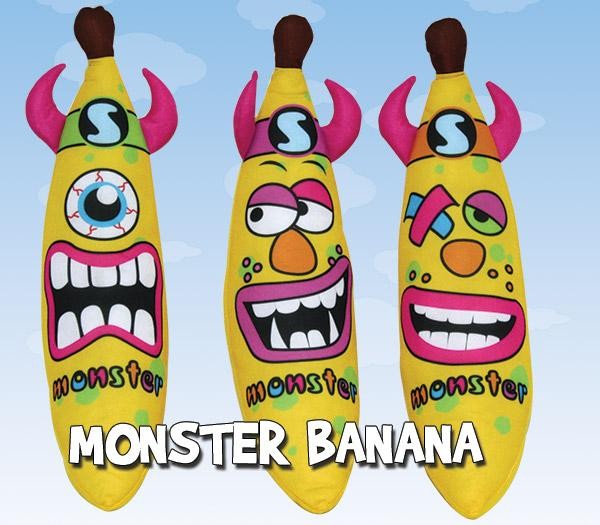 12 inch Carnival Monster Banana Stuffed Plush Toys for Festival andl Holiday
